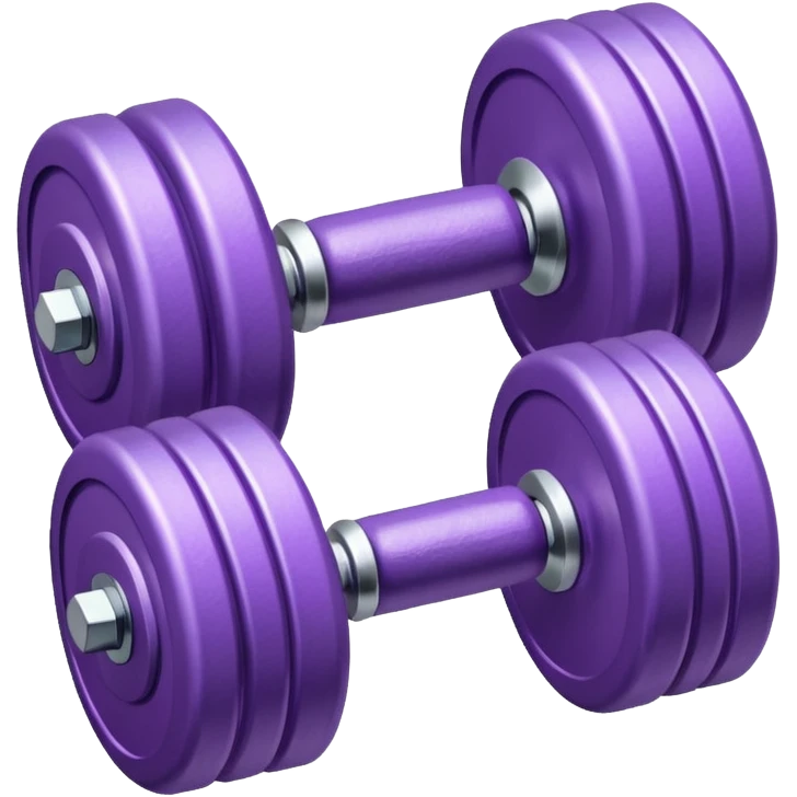 lilac dumbbell emoji