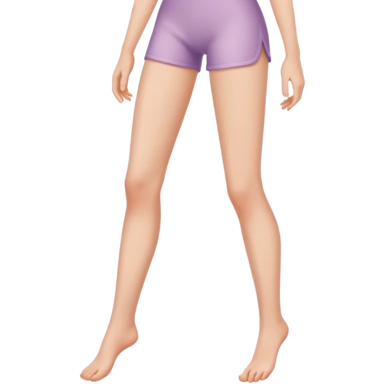 Between a naked girls leg emoji