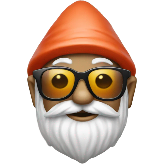 Gnome with sunglasses emoji