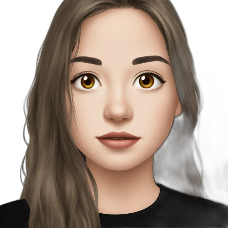 girl with brown hair emoji