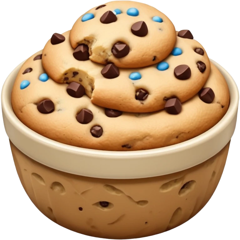 Cookie Dow in a bowl emoji