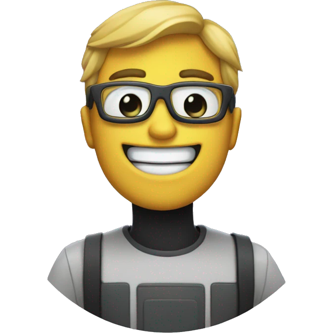 Crea un emoji  sonriente comunicando  galaxia emoji