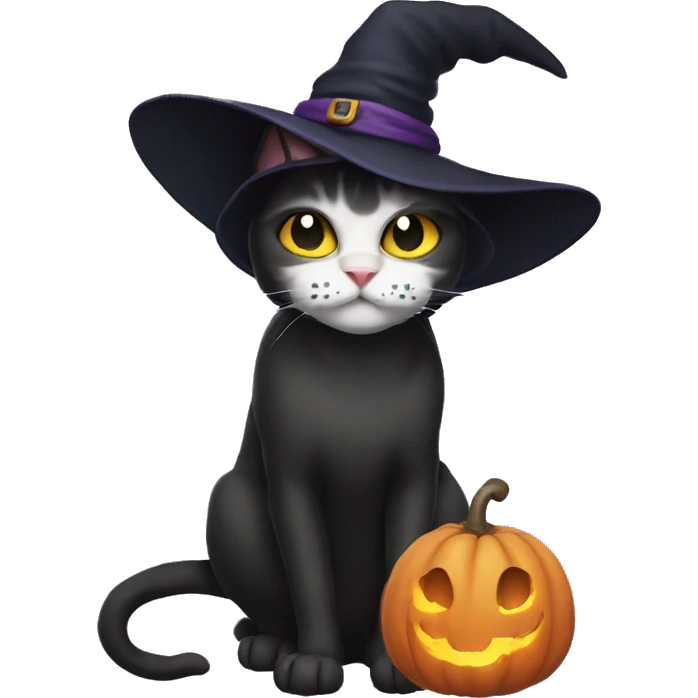 witch cat emoji