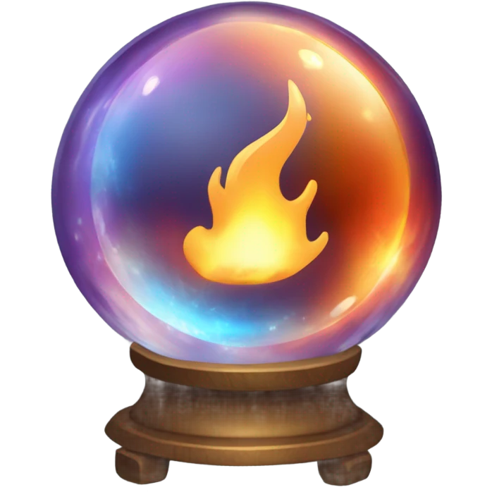 fire fortune telling ball emoji