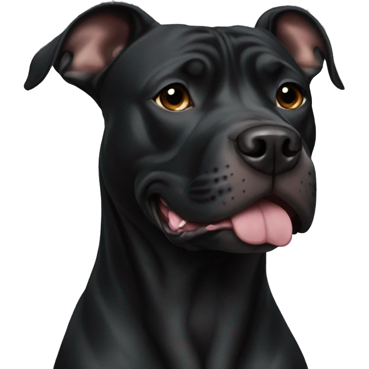 All Black Pitbull emoji