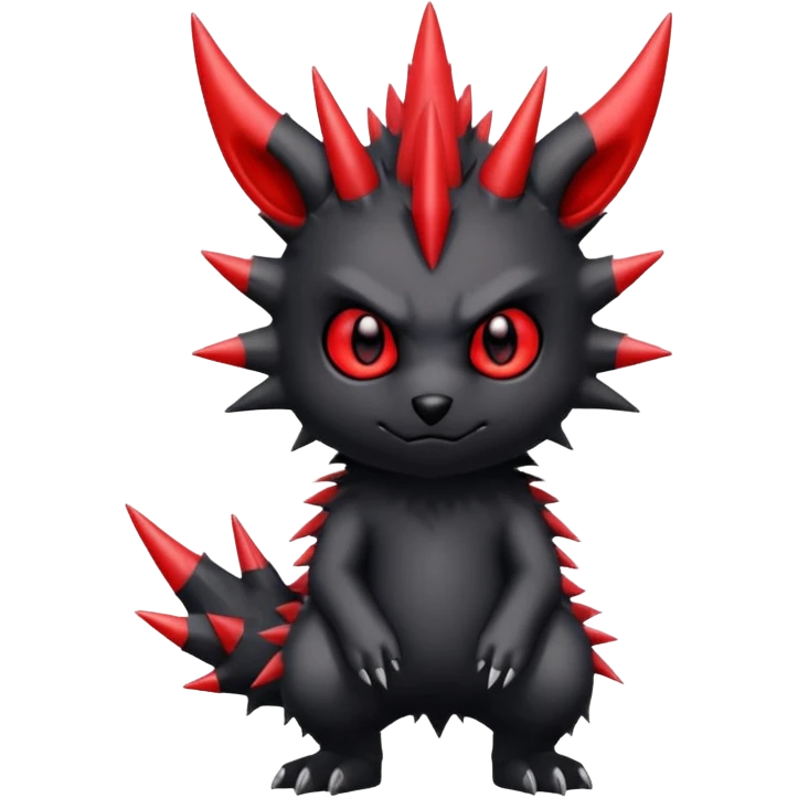 Cute edgy cartoonic anime-Fantasy-Fakémon-creature (full body) emoji