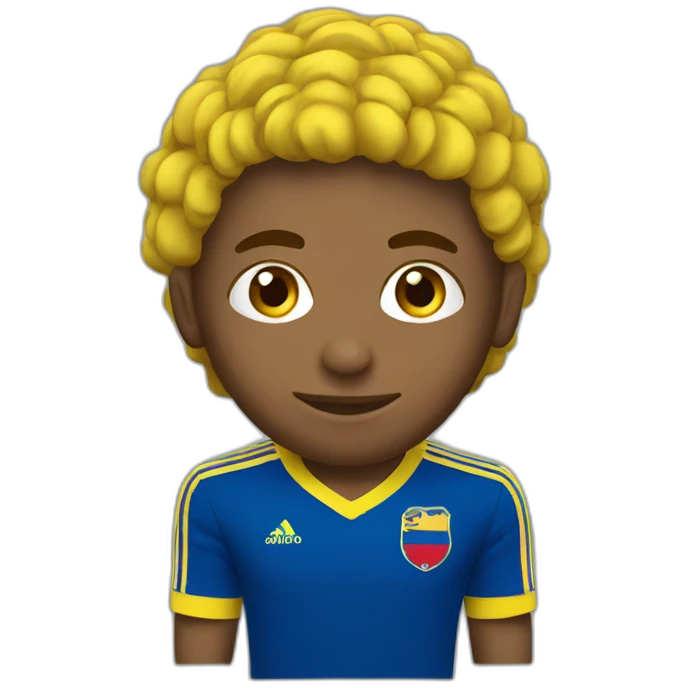 Colombia soccer player emoji