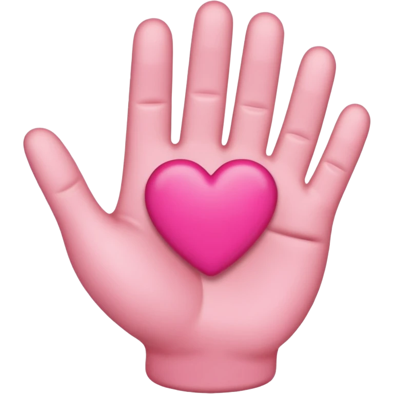 Emoji hand heart emoji
