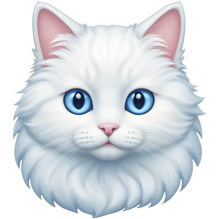 Cat white color  emoji