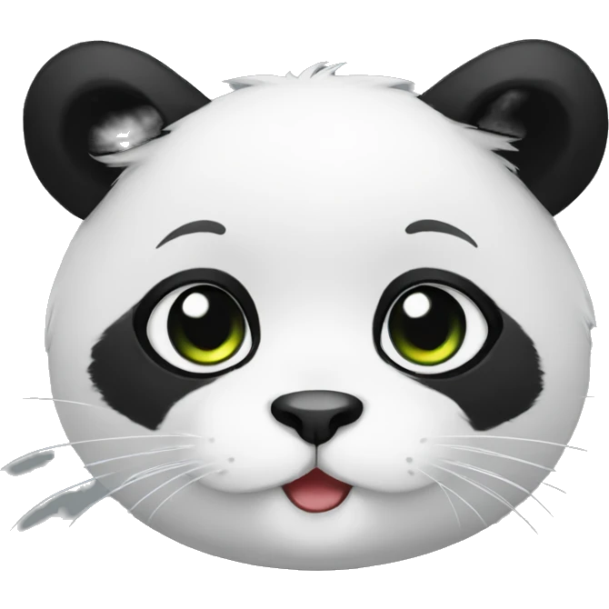 Panda cat emoji