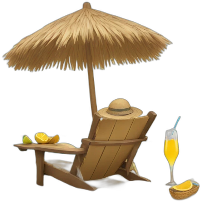 drinking beach emoji