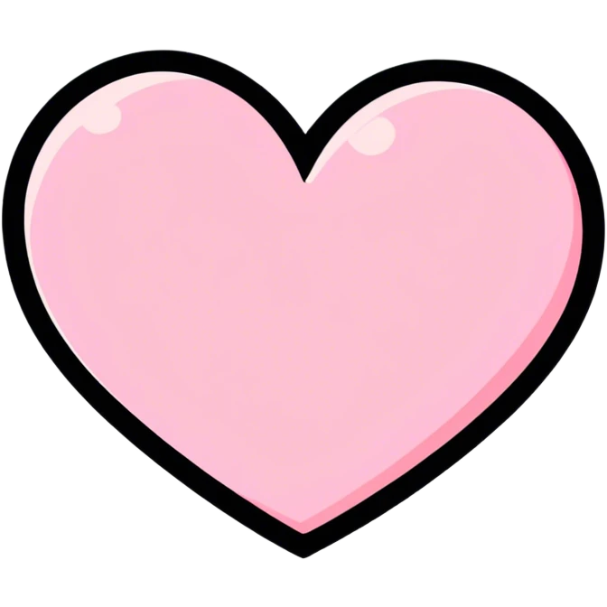 Plain pink heart emoji
