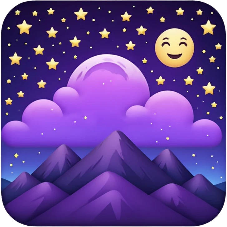 Purple night emoji