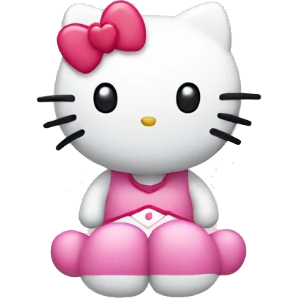 hello kitty with hearts emoji