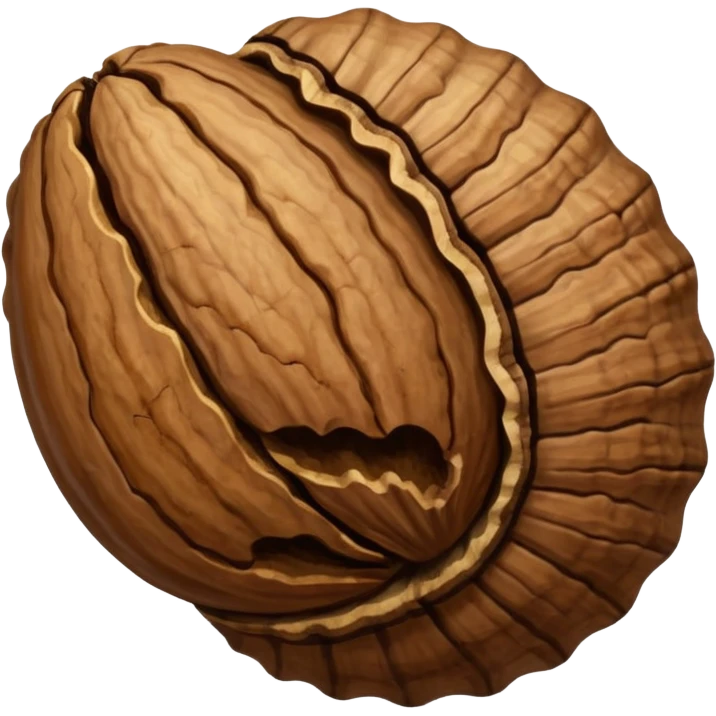 walnut with shell emoji