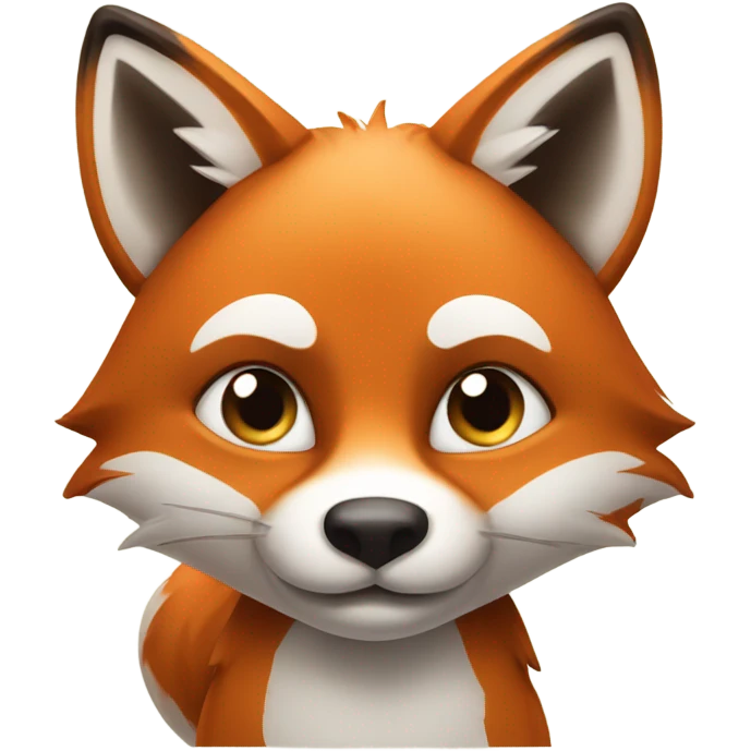 Fox raising one eyebrow emoji