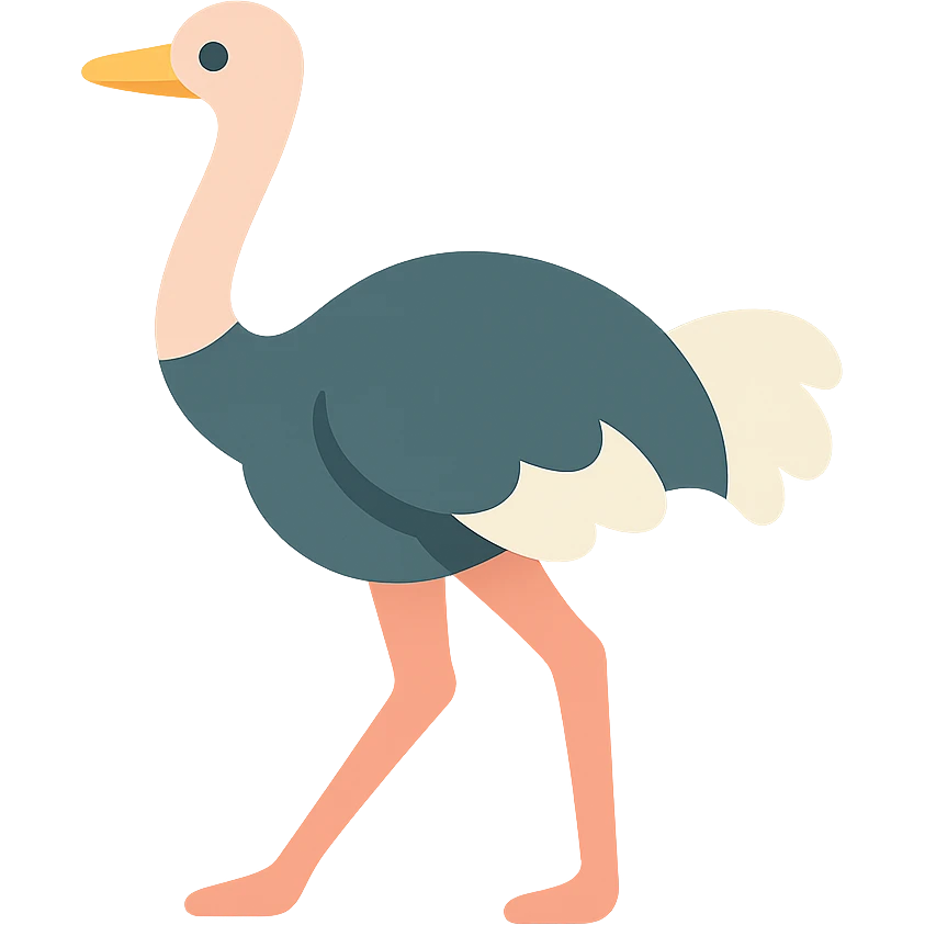 Ostrich emoji