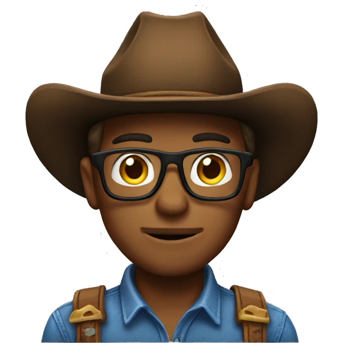 Cowboy nerd emoji emoji