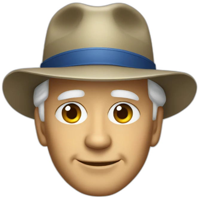 Joe Biden wearing hat emoji
