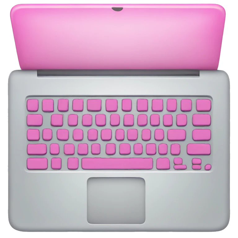 Pink laptop  emoji