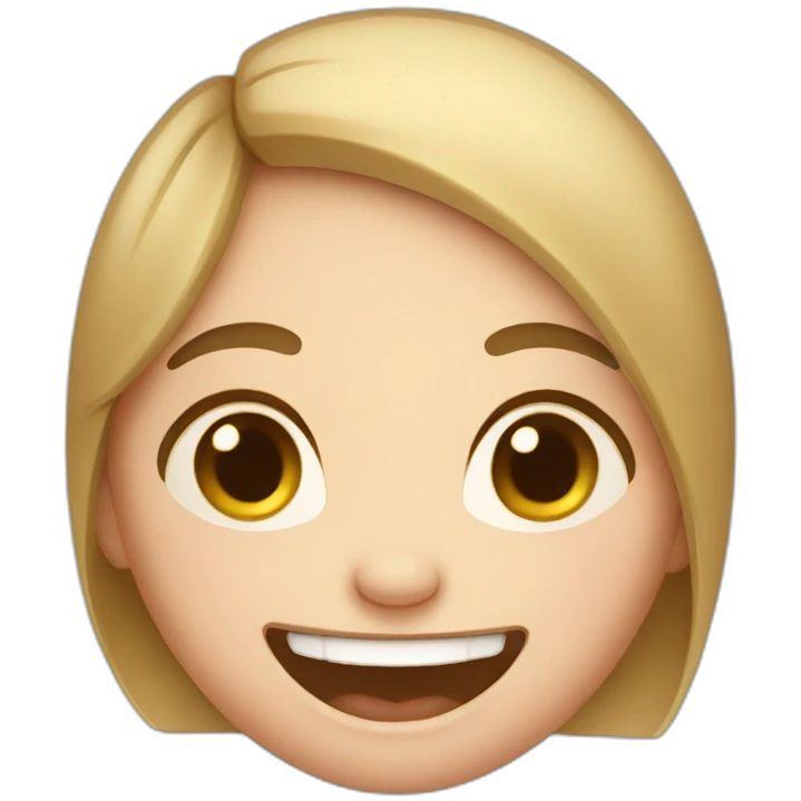 Laughing pregnant girl emoji
