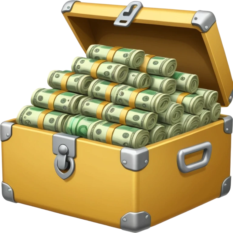 unlocked vault full of cash emoji