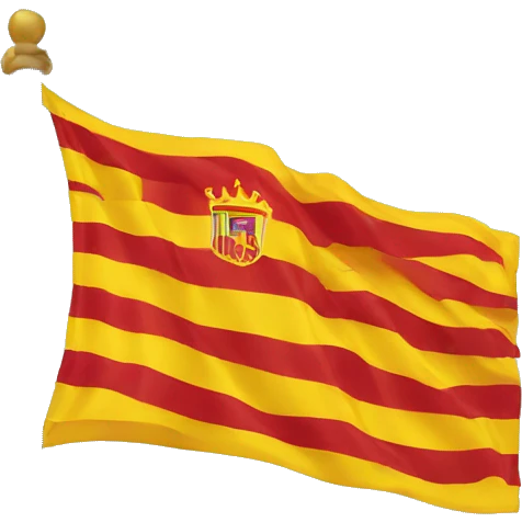 Flag to catalogne emoji