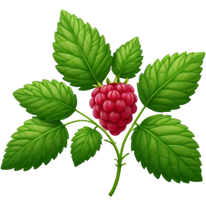 raspberry leaves emoji