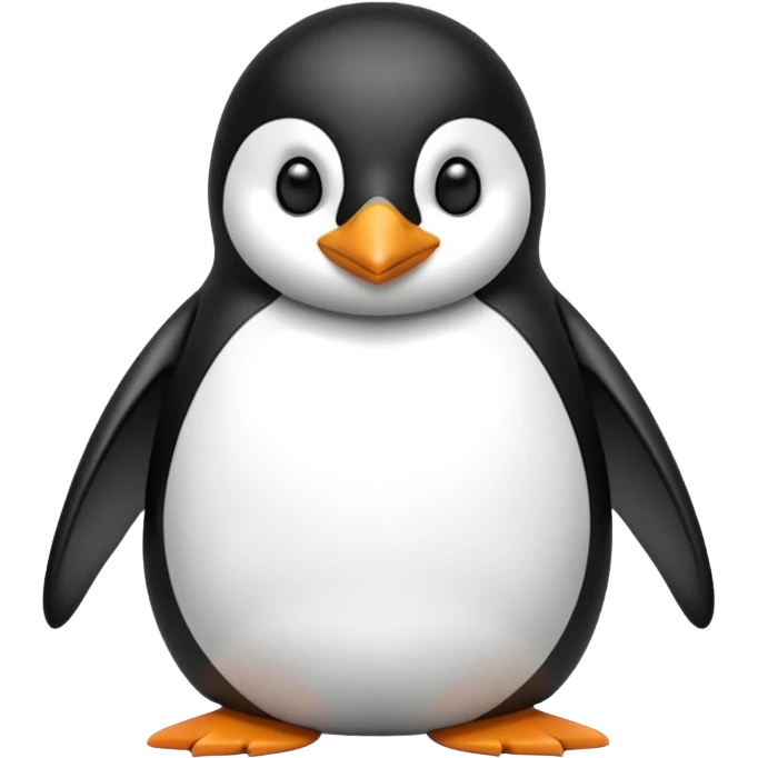 A penguin sunbathing  emoji