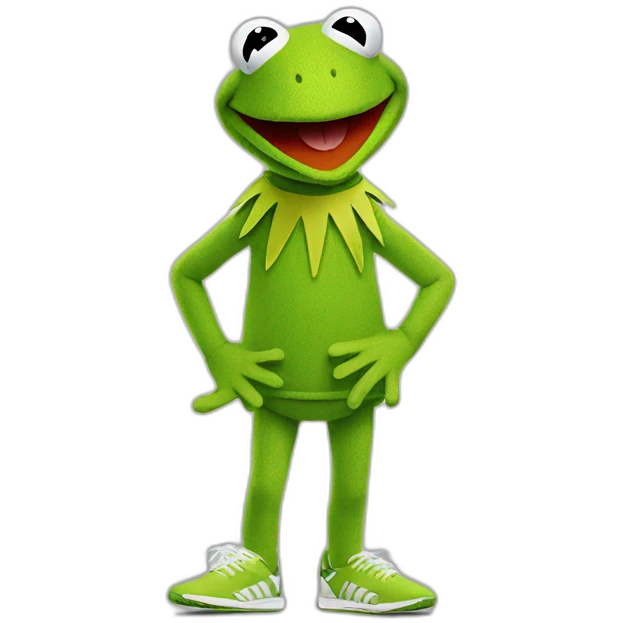 kermit in adidas emoji