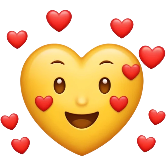 emoji con cara de llorando de felicidad con corazones emoji