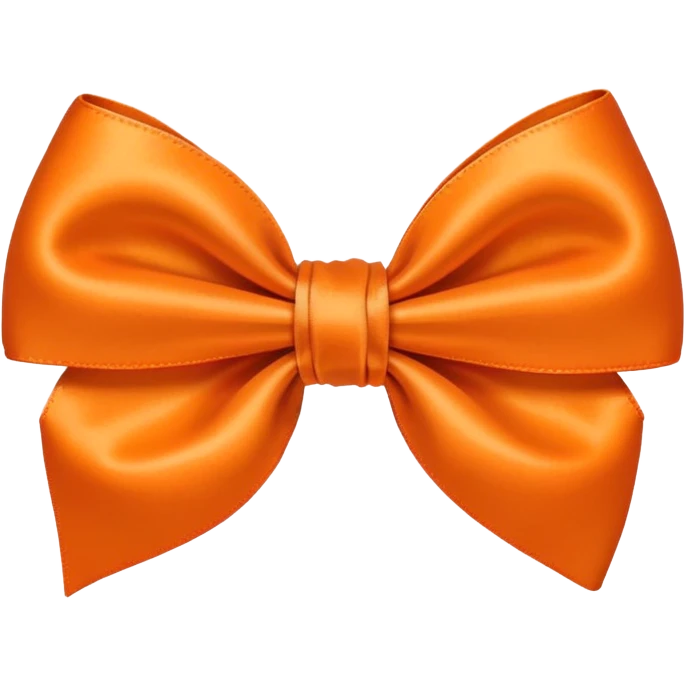 Orange bow emoji