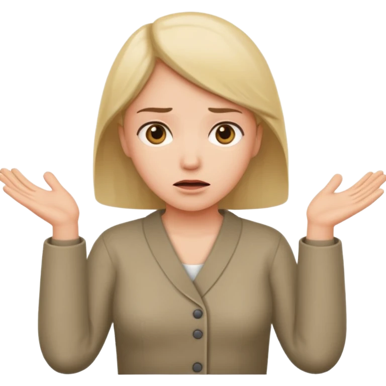 Make someone shruging emoji