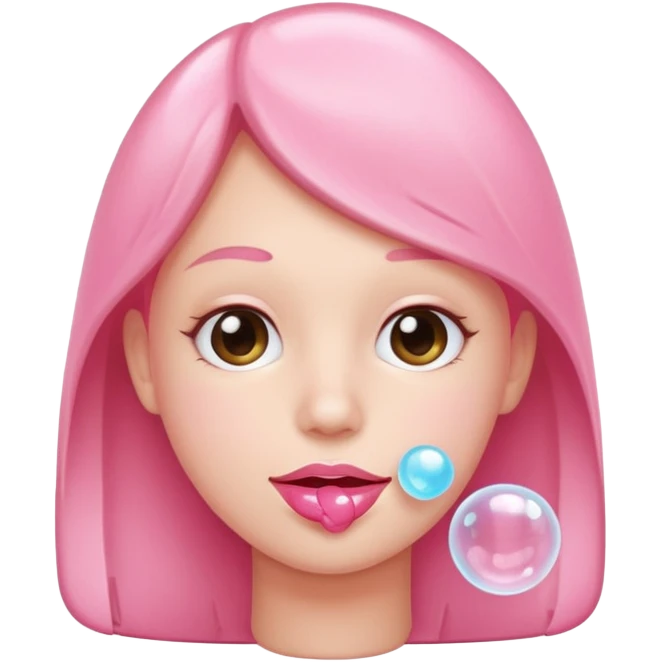 person gum bubble emoji