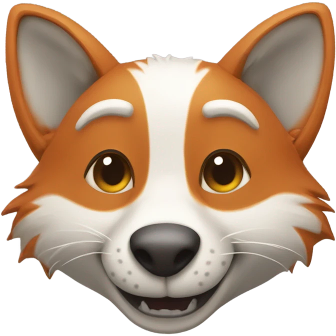 Renard furry en diable  emoji
