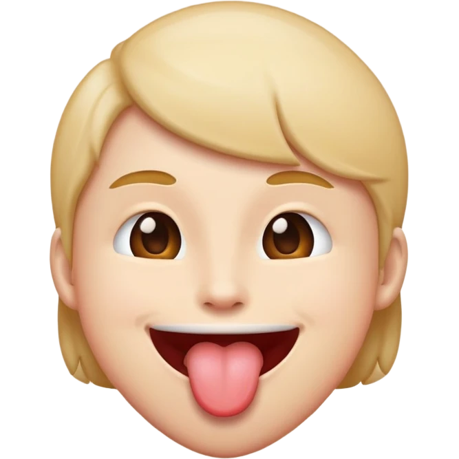 Emoji shaking tongue emoji