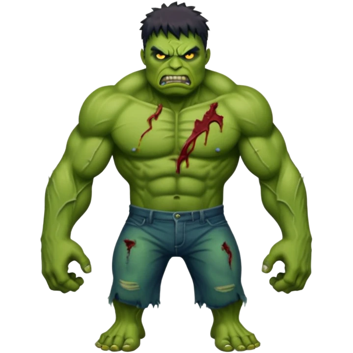 Zombie hulk emoji