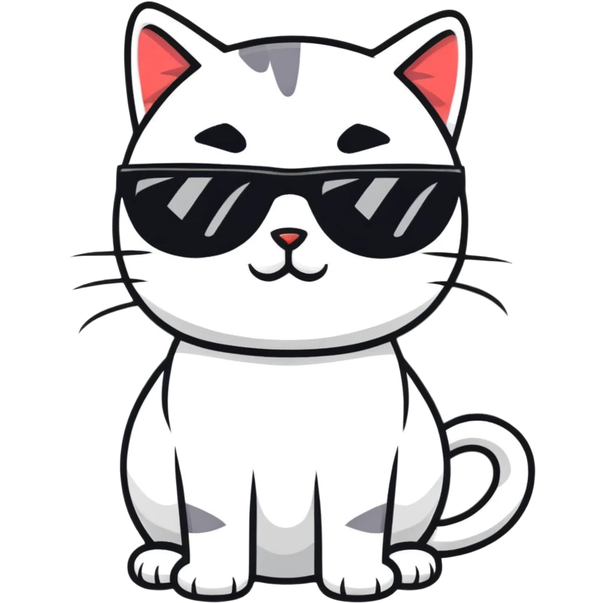 cat wearing sunglasses emoji