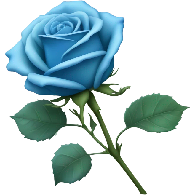 Blue rose emoji