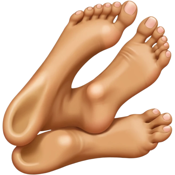 Foot with face emoji