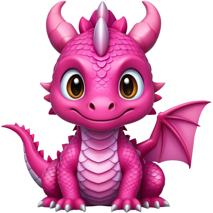  pink cute dragon emoji