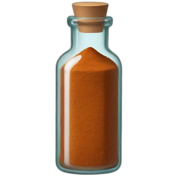 glass bottle with spices  emoji
