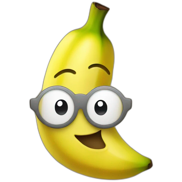 smiling banana emoji
