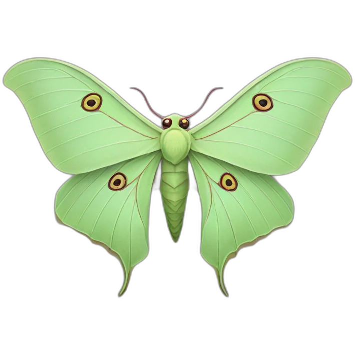 luna moth emoji