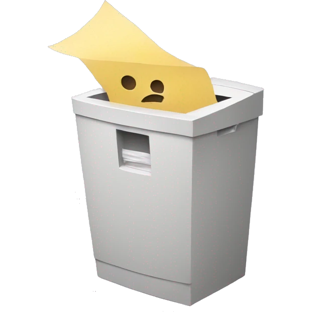 paper shredding emoji