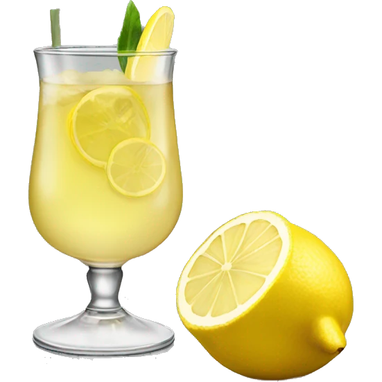 Label for ginger,lemon and whiskey cocktail  emoji