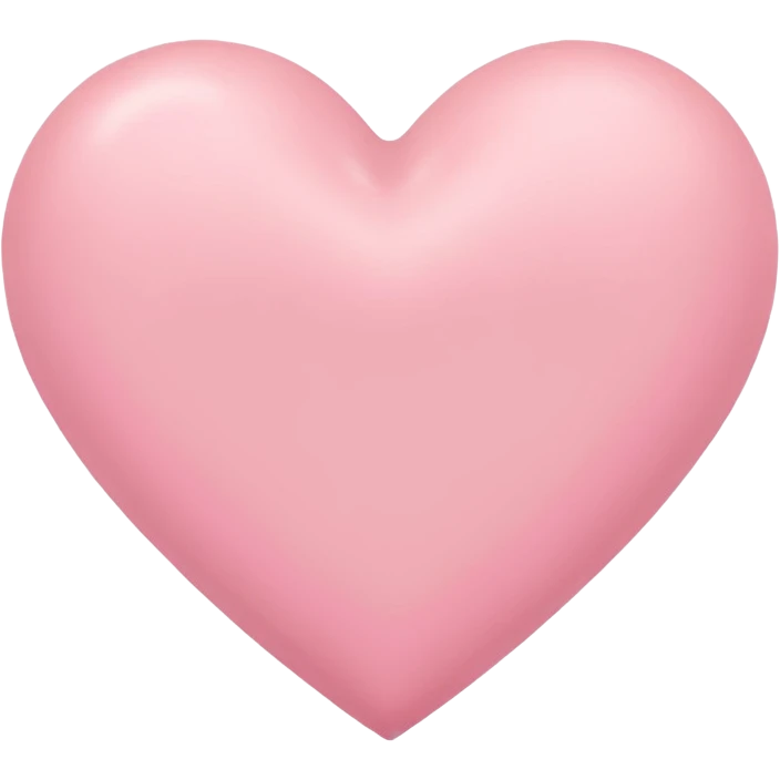 Pink pastel heart emoji