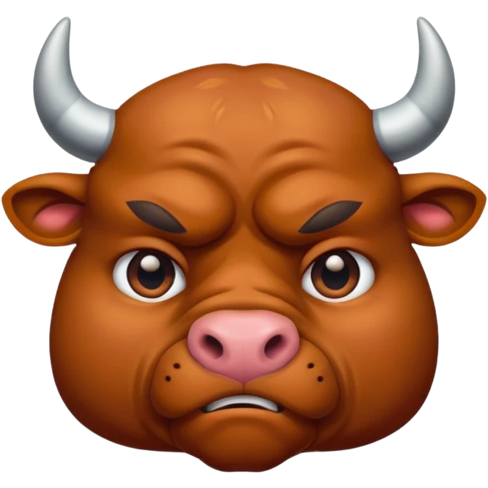 sympathetic bull face emoji emoji