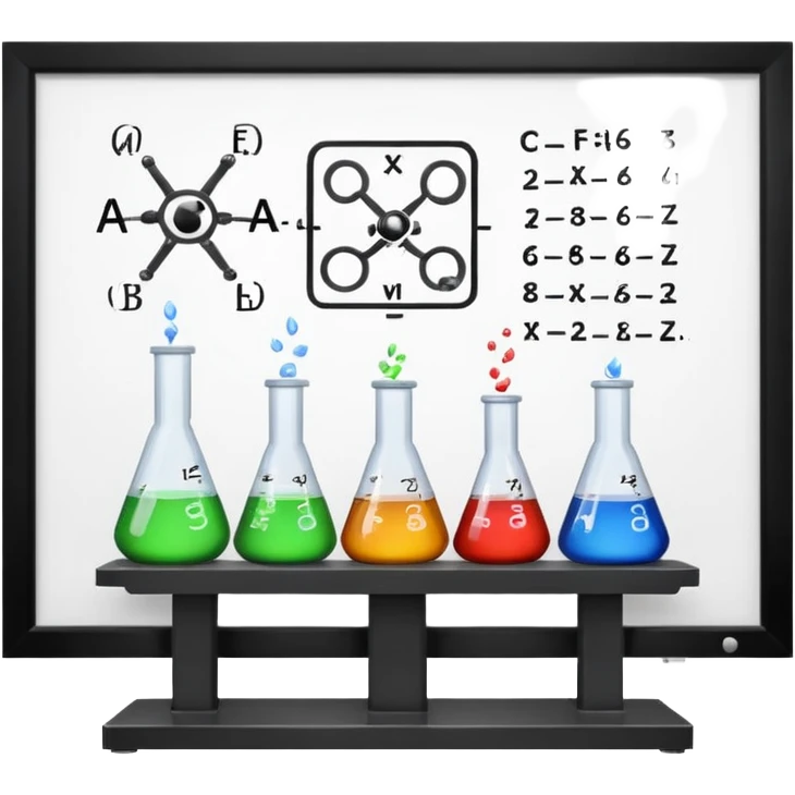 science lab  formula on board emoji