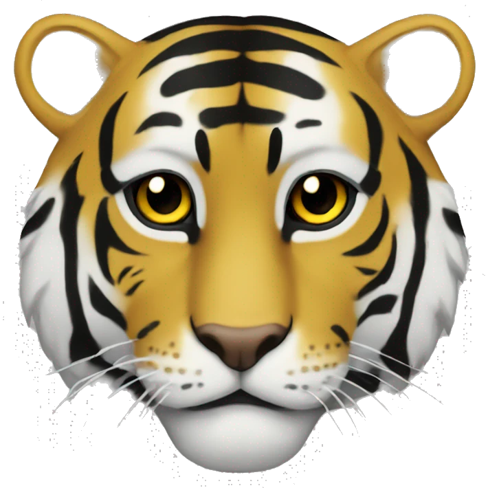 I want a dark yellow and black tiger emoji